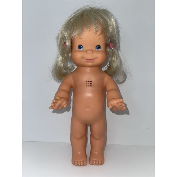 Vintage 1978 Ideal 13" Whoopsie Doll Squeeze Tummy Squeals and Pigtails Flip Up - Picture 1 of 12